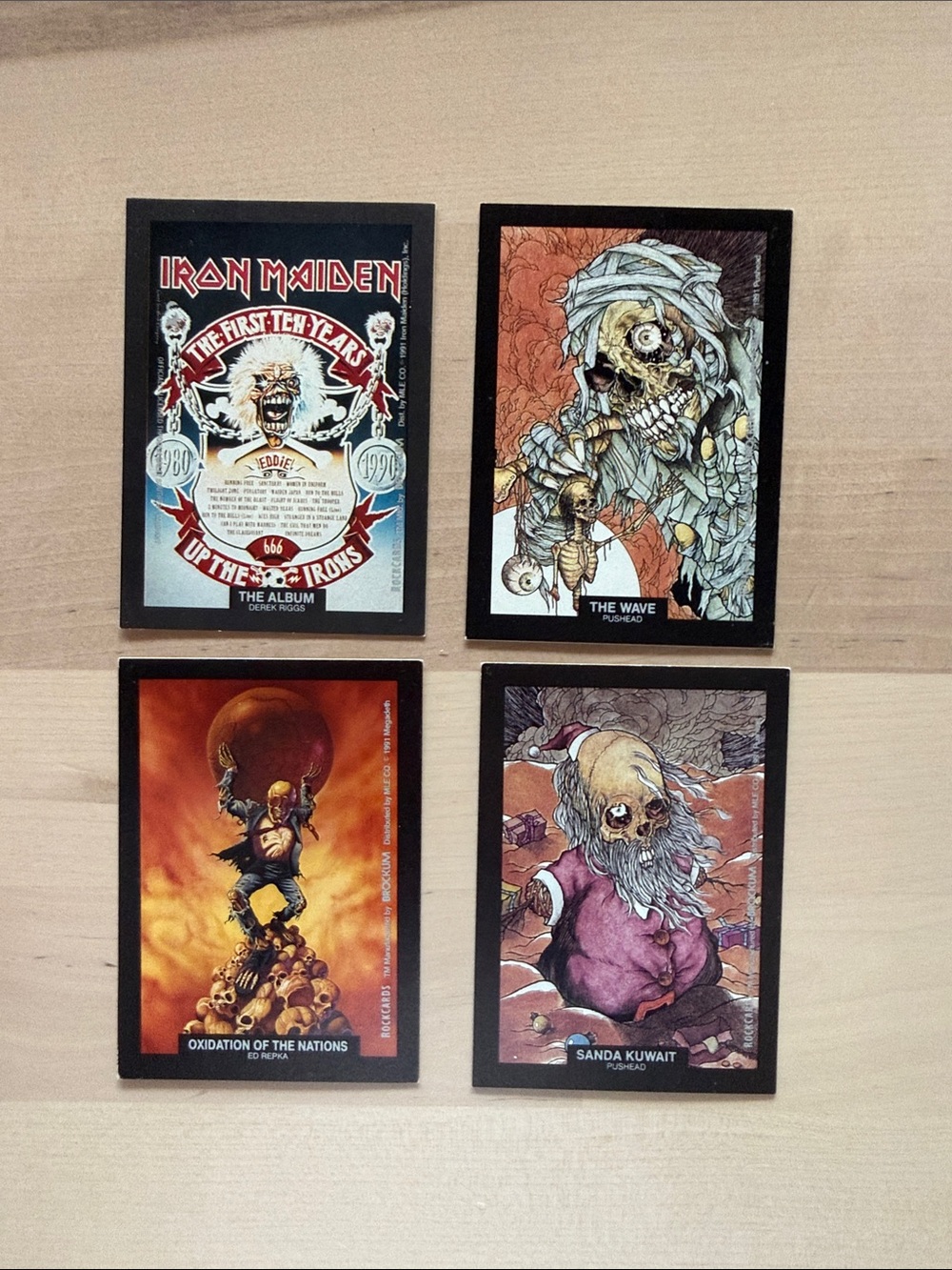 11 of the 1991 Brockum RockCards Iron Maiden Art Stickers